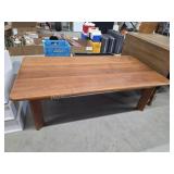 Vintage solid wood coffee table, 30x57x19.5