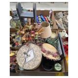 Box lot miscellaneous household decor