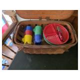 Vintage Wov-N-Wood Picnic Basket by Jerywil.