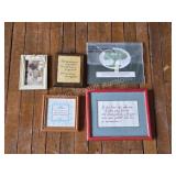 FRAMED WALL ART AND PRINTS LOT OF 6