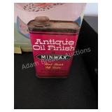 VINTAGE MINWAX ANTIQUE OIL FINISH TIN