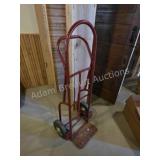 Vintage Milwaukee Red Metal Hand Truck