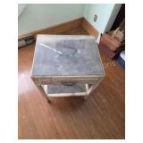 Vintage Painted Project Side Table w/ Drawer.