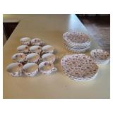 COPELAND SPODE ROSEBUD CHINTZ CHINA PARTIAL SET