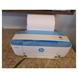 VINTAGE AND MODERN KITCHEN LOT WITH HP PRINTER