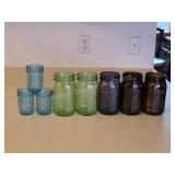 VINTAGE BALL MASON JARS ASSORTED
