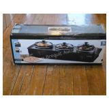 LIVING COLLECTION 3-STATION STAINLESS STEEL SLOW