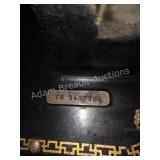 WHITE ROTARY VINTAGE SEWING MACHINE ON CAST IRON