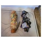 VINTAGE COMPACT FOLDING UMBRELLAS LOT OF 2