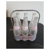Vintage Pepsi Cola 6 Pack Bottle Carrier. Metal