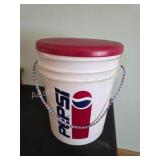 Vintage Pepsi Promo Bucket. Large white plastic