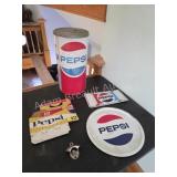 Large Lot of Pepsi Memorabilia & Rope/Cord.