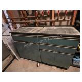 Lot of 2 Teal Multi-drawer Storage Cabinets.Two