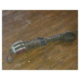 VINTAGE BLOCK AND TACKLE PULLEY SYSTEM