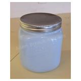 VINTAGE BLUE MILK GLASS MASON CRAFTS & MORE