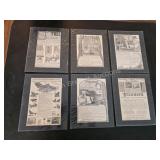 Lot of 6 Vintage Advertising Prints. Collection