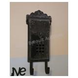 VINTAGE CAST METAL WALL MOUNT MAILBOX WITH