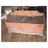 VINTAGE WOODEN BLANKET CHEST OR TOY BOX
