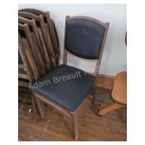 Set of 6 Stakmore Folding Chairs. Lot of six