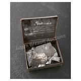 Vintage Metal Nativity Set in Tin. Complete set