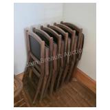 Set of 6 Stakmore Folding Chairs. Lot of six