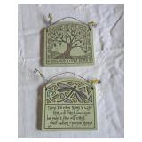 MACONE CLAY WALL PLAQUES LOT OF 4 WISCONSIN