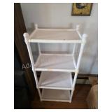 Four Tier White PVC Storage Shelf Unit