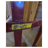 Vintage Milwaukee Red Metal Hand Truck