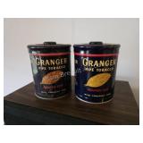 Pair of Vintage Granger Pipe Tobacco Tins