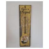 Vintage Have a Pepsi Metal Thermometer
