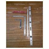 Lot of 5 Vintage Levels & Squares. Nice