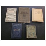 Lot of 5 Antique German Books. Nice collection of