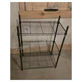 3 Tier Black Wire Shelving Unit. Sturdy metal