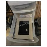 Tall 6 Drawer Plastic Storage Unit. White top