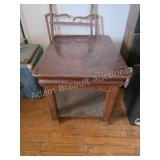 Vintage Two-Tier Mahogany Finish End Table