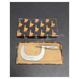Vintage Brown Sharpe 2-3 Inch Micrometer Brown