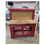 Waterloo 2-drawer metal workbench table with
