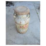 VINTAGE ANTIQUE METAL MILK CAN 2
