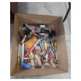 Box lot miscellaneous hand tools