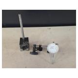Magnetic base and Fowler dial indicator