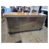 Seville Classics Ultra HD rolling wood top
