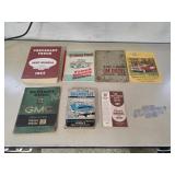 Assorted Chevrolet and GM manuals, books, flags