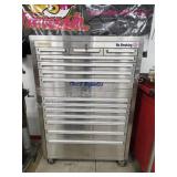 Steel Glide 14-drawer stainless steel rolling
