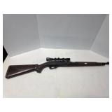 Vintage Remington Arms 22 long rifle with scope,