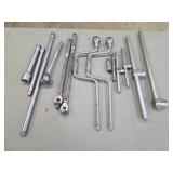 Assorted Craftsman breaker bars, ratchets,