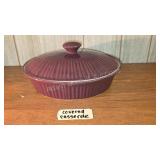 Temp-tations Maroon Covered Casserole Dish