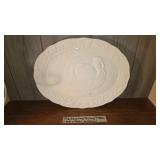 Vintage Thanksgiving Turkey Platter White