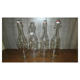 Vintage Glass Lemonade Bottles Swing Tops