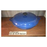 Le Creuset 3.5 Qt Blue Round Braiser Cast