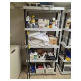 White Plastic Heavy Duty Shelving Unit Painting